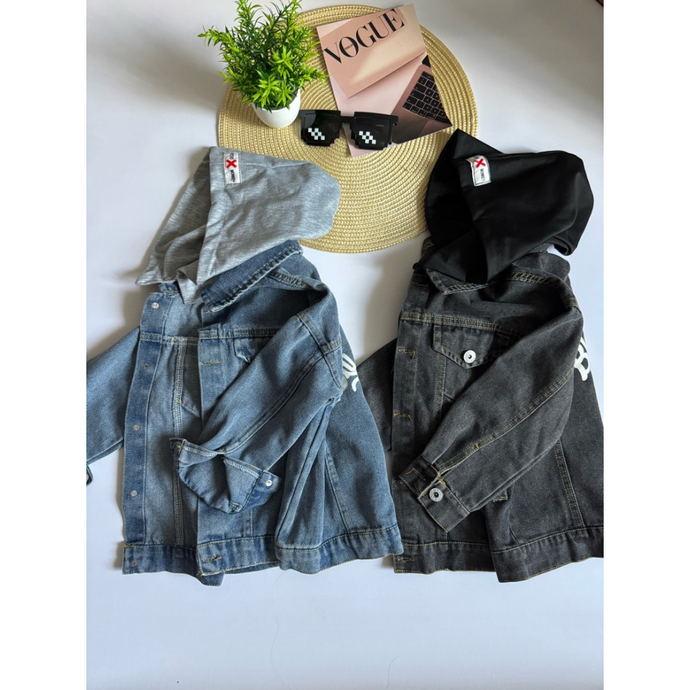 Джинсова курточка Blue Blanket для хлопчика колір синій 10754 Джинсова курточка Blue Blanket для хлопчика колір синій 10754