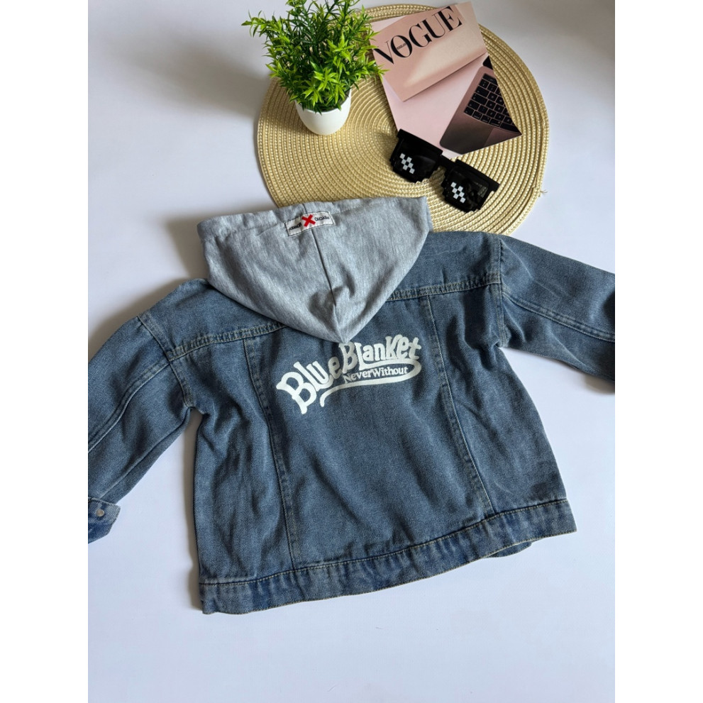 Джинсова курточка Blue Blanket для хлопчика колір синій 10754 Джинсова курточка Blue Blanket для хлопчика колір синій 10754