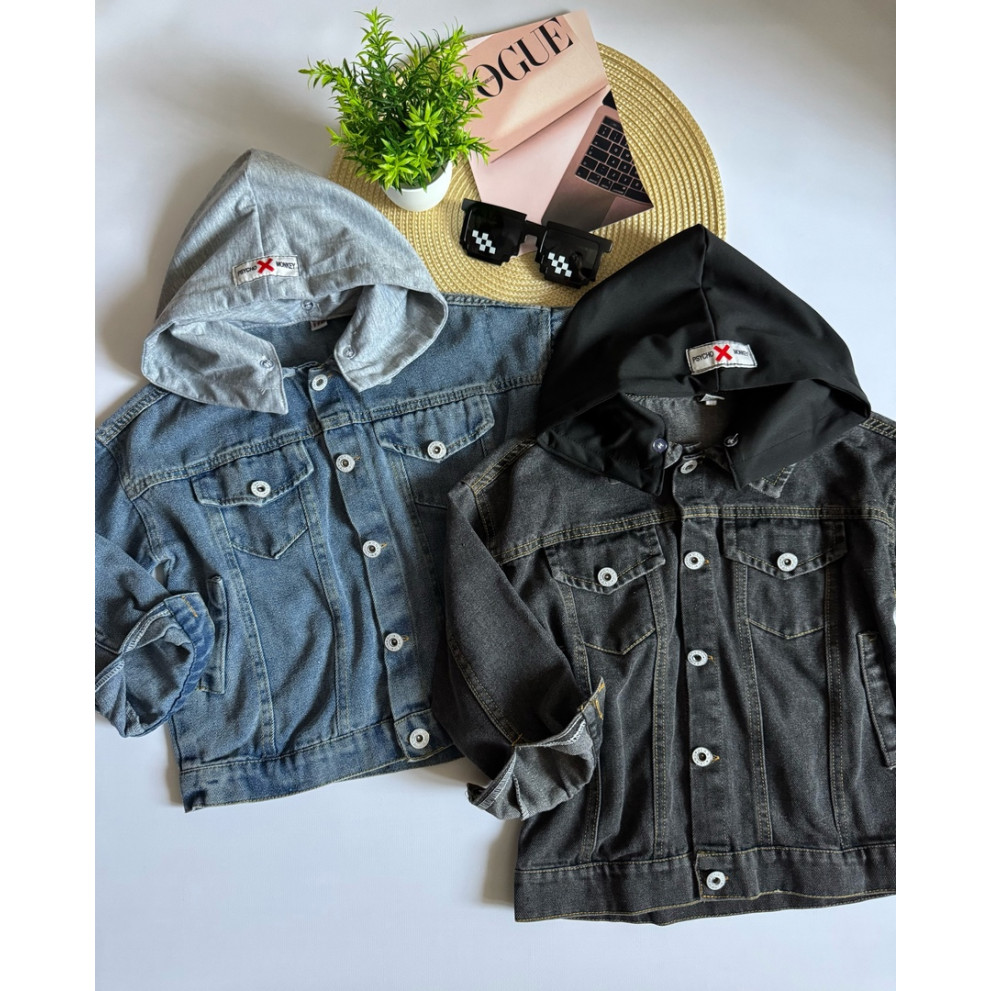 Джинсова курточка Blue Blanket для хлопчика колір синій 10754 Джинсова курточка Blue Blanket для хлопчика колір синій 10754