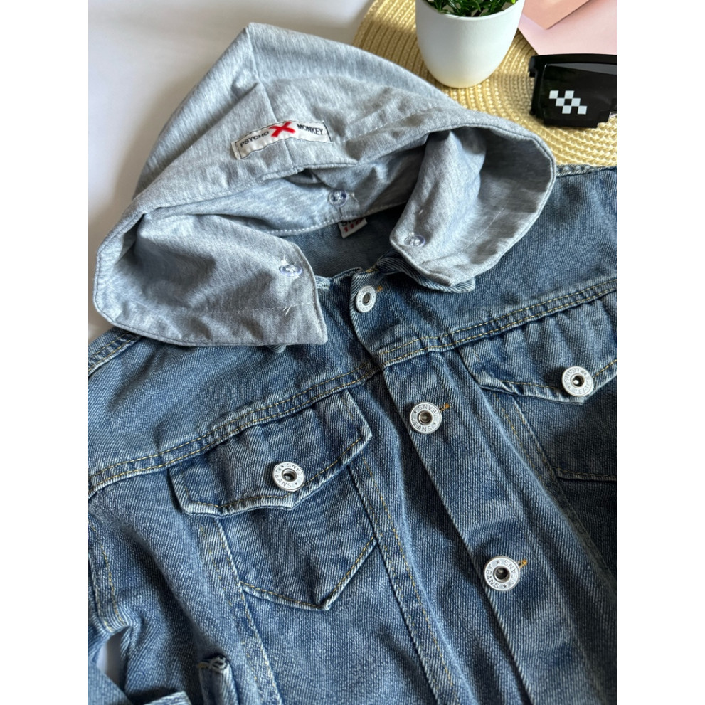 Джинсова курточка Blue Blanket для хлопчика колір синій 10754 Джинсова курточка Blue Blanket для хлопчика колір синій 10754