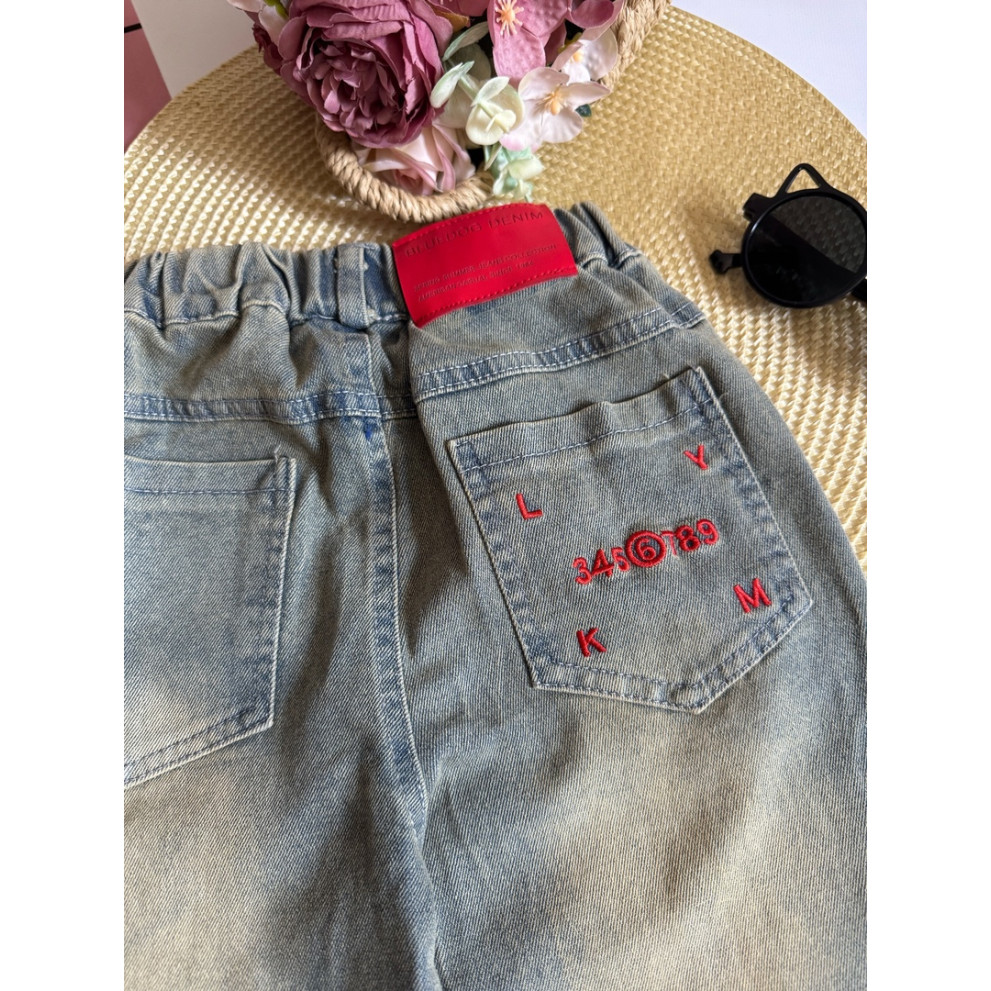 Джинси стильні для дівчинки 10772 Джинси стильні для дівчинки 10772