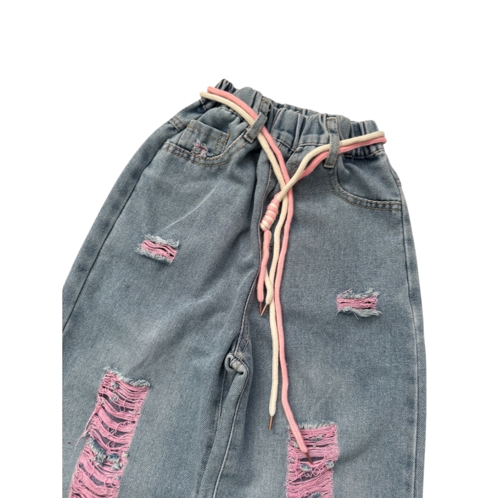 Комплект для дівчинки чорна футболка і джинси 10789 Комплект для дівчинки чорна футболка і джинси 10789