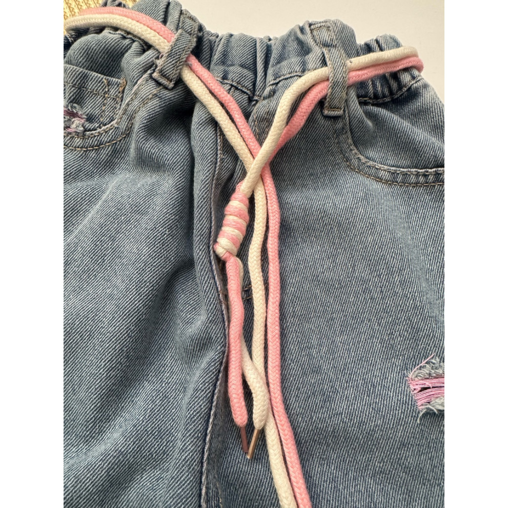 Комплект для дівчинки чорна футболка і джинси 10789 Комплект для дівчинки чорна футболка і джинси 10789