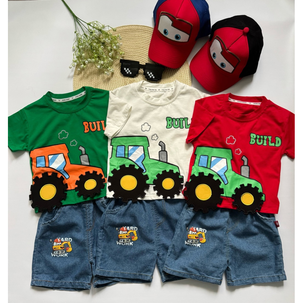 Костюм на літо хлопчику Build колір червоний 10797 Костюм на літо хлопчику Build колір червоний 10797