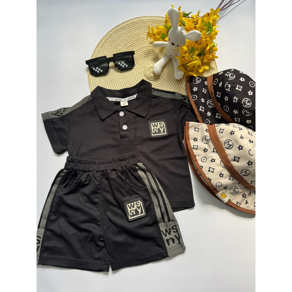 Костюм хлопчику на літо Wsny колір чорний 10806