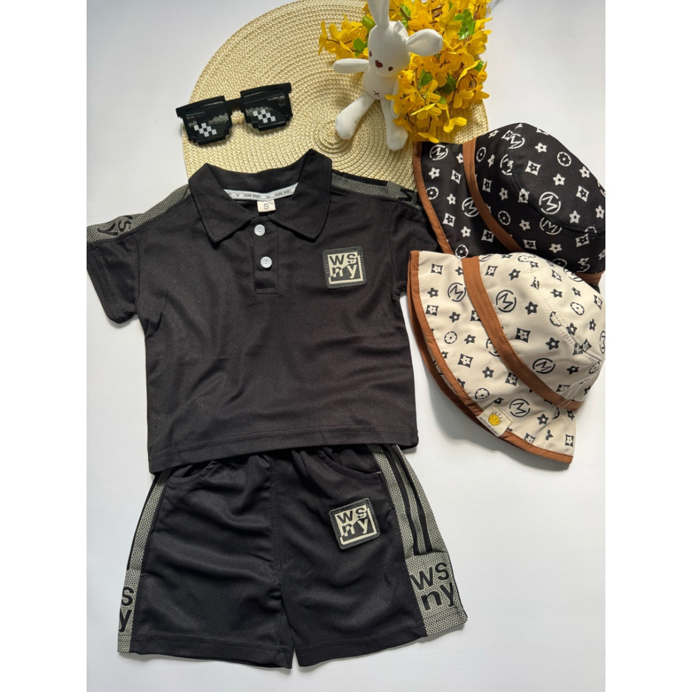 Костюм хлопчику на літо Wsny колір чорний 10806