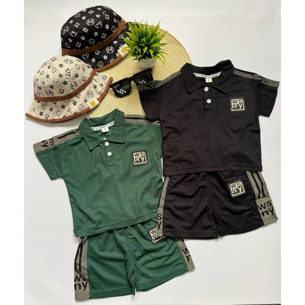 Костюм хлопчику на літо Wsny колір чорний 10806