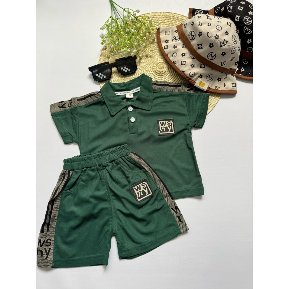 Костюм хлопчику на літо Wsny колір зелений 10807