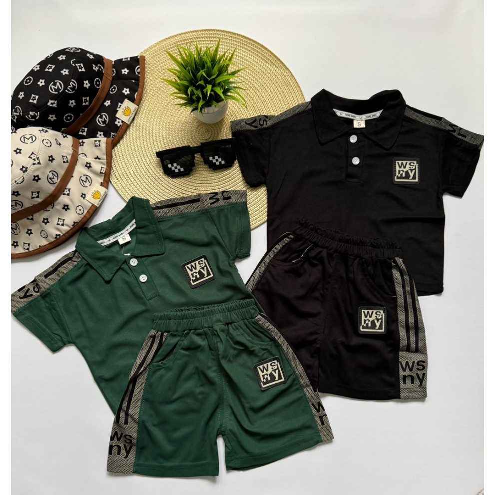 Костюм хлопчику на літо Wsny колір зелений 10807