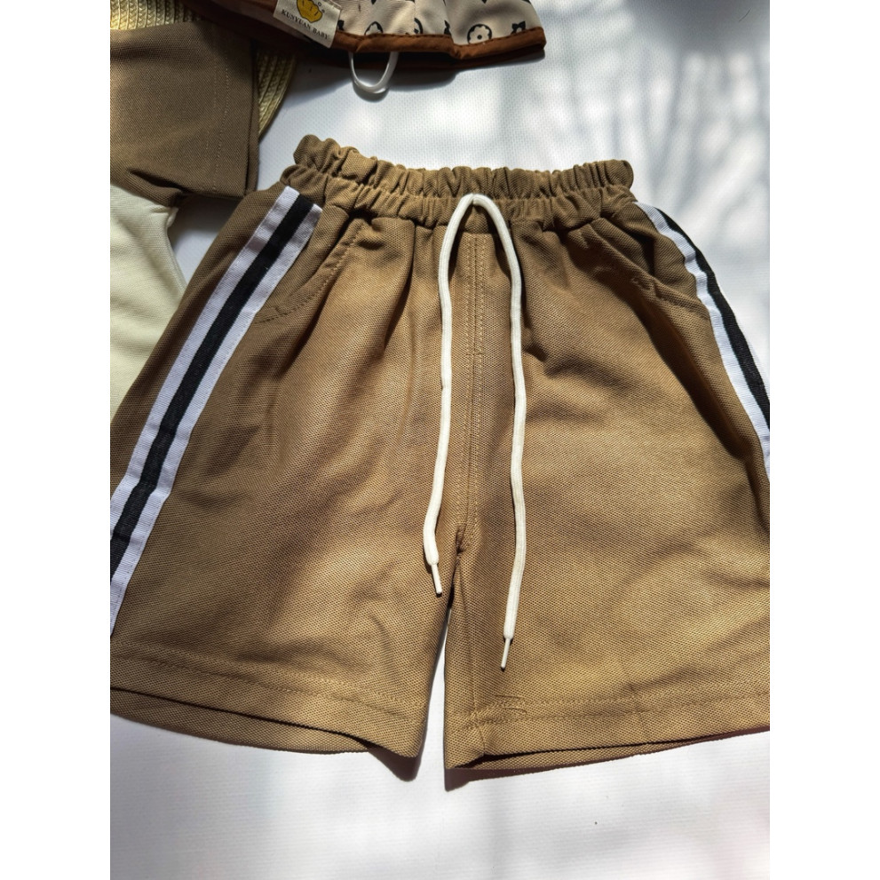 Костюм хлопчику на літо колір коричневий 10814 Костюм хлопчику на літо колір коричневий 10814