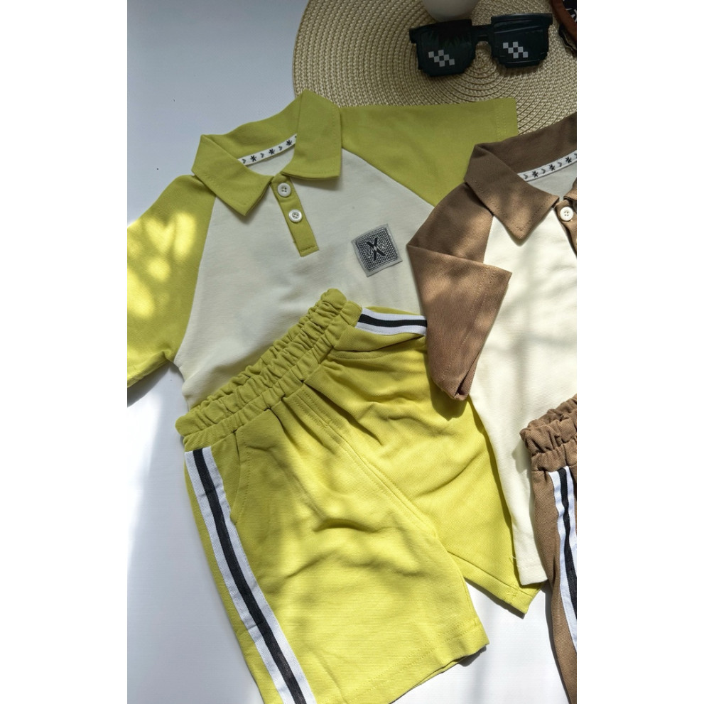 Костюм хлопчику на літо колір салатовий 10816 Костюм хлопчику на літо колір салатовий 10816