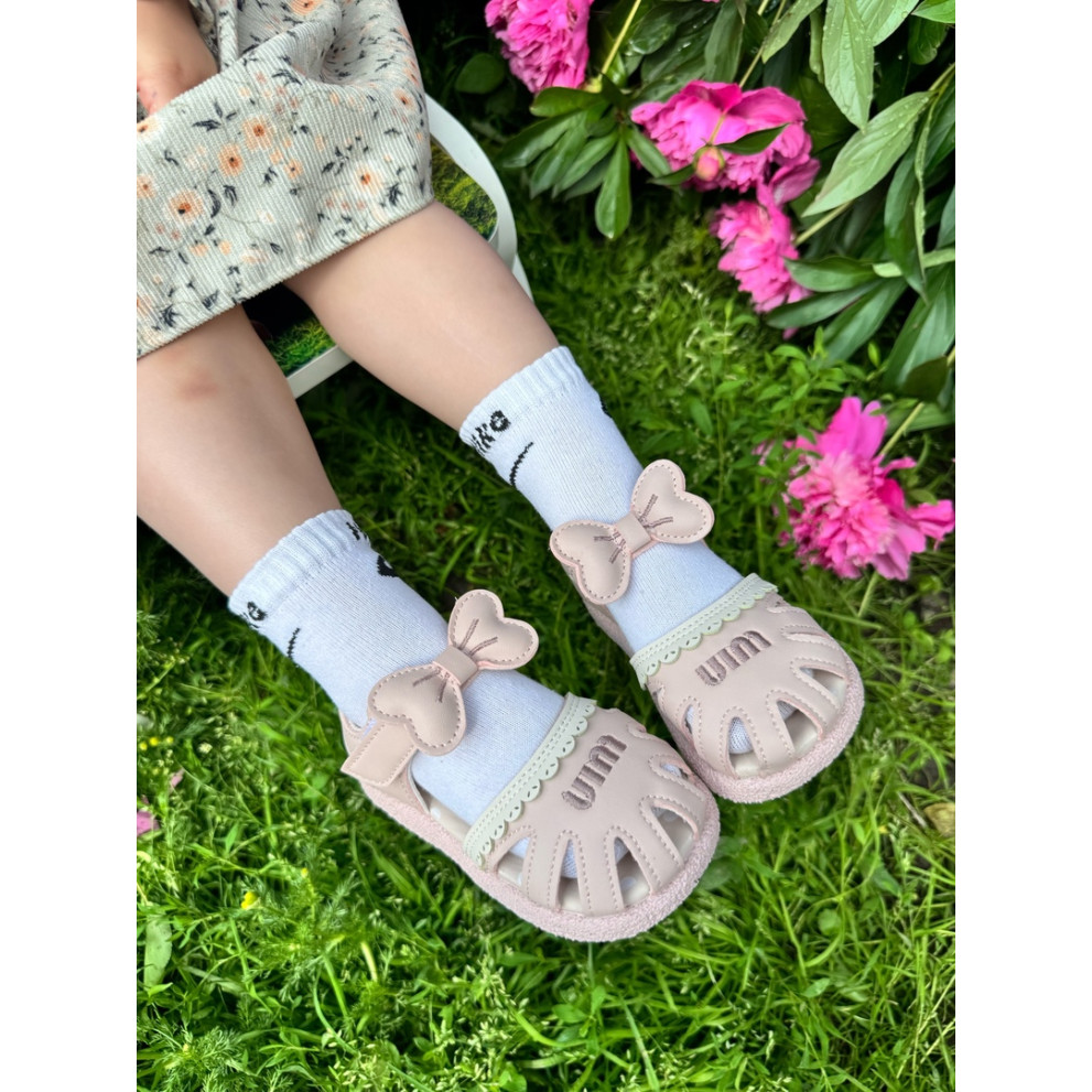 Босоніжки Uim для дівчинки з бантиком колір рожевий 10819