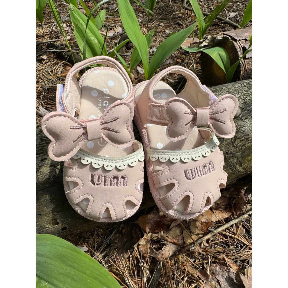 Босоніжки Uim для дівчинки з бантиком колір рожевий 10819