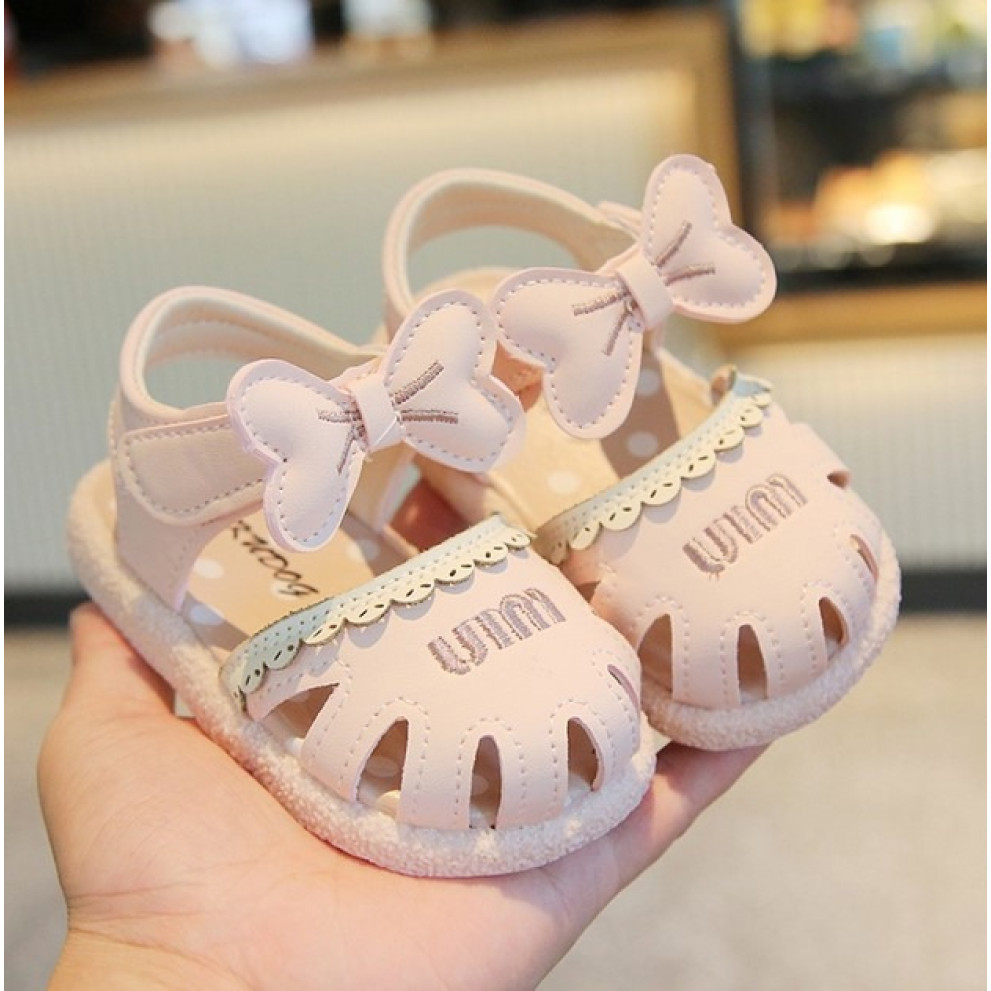 Босоніжки Uim для дівчинки з бантиком колір рожевий 10819