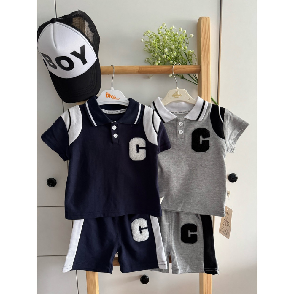 Костюм хлопчика С на літо колір темно-синій 10823