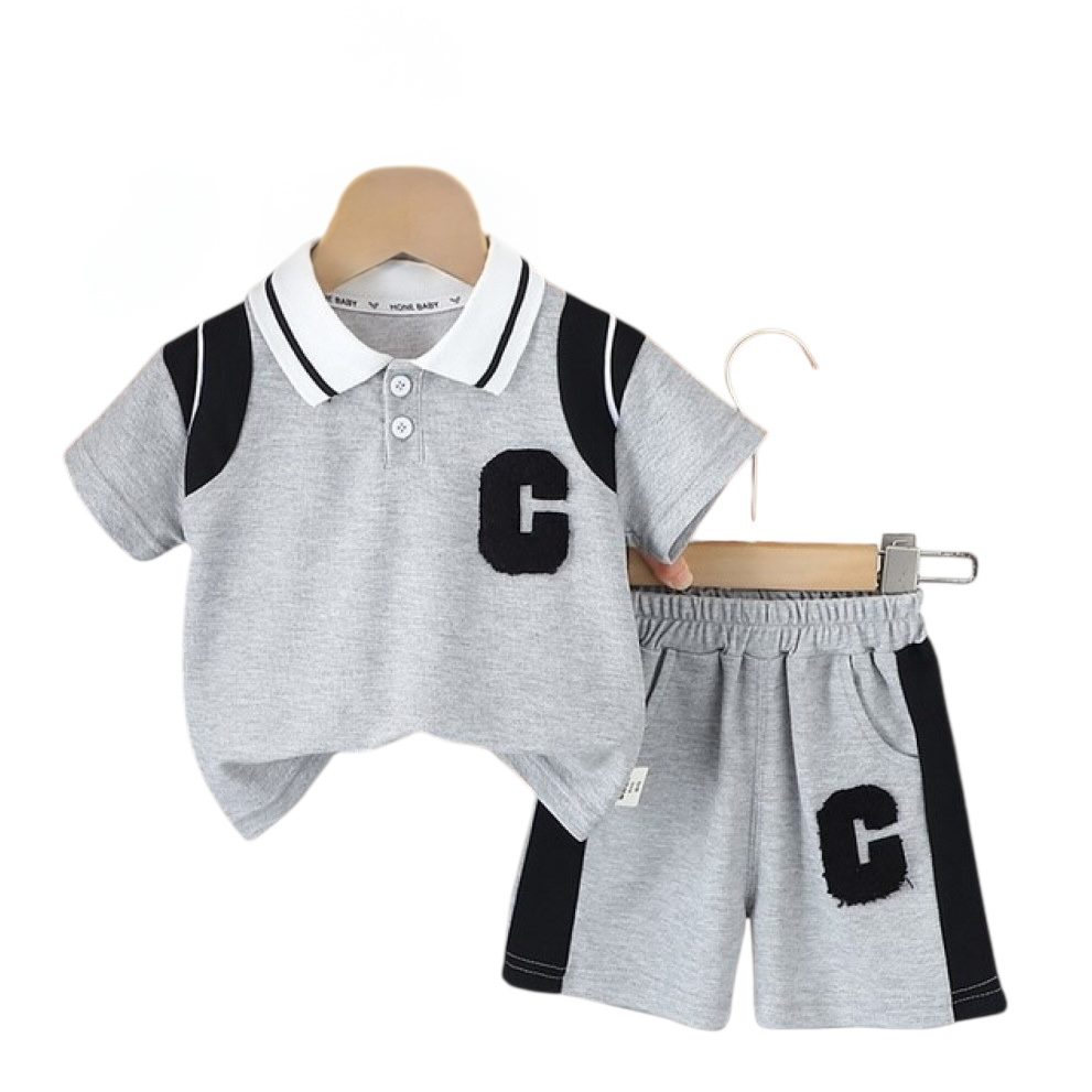 Костюм хлопчика С на літо колір сірий 10824 Костюм хлопчика С на літо колір сірий 10824