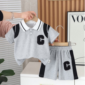 Костюм хлопчика С на літо колір сірий 10824