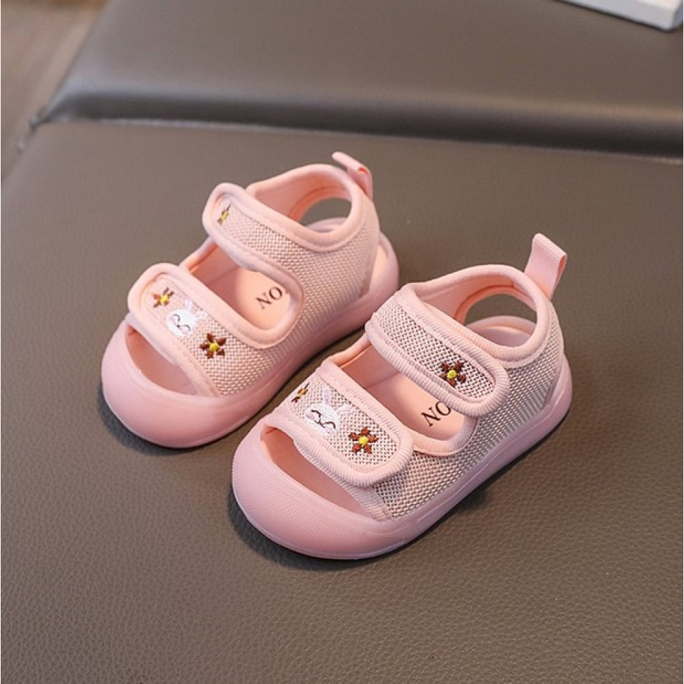 Босоніжки для дівчинки з зайчиком колір рожевий 10825