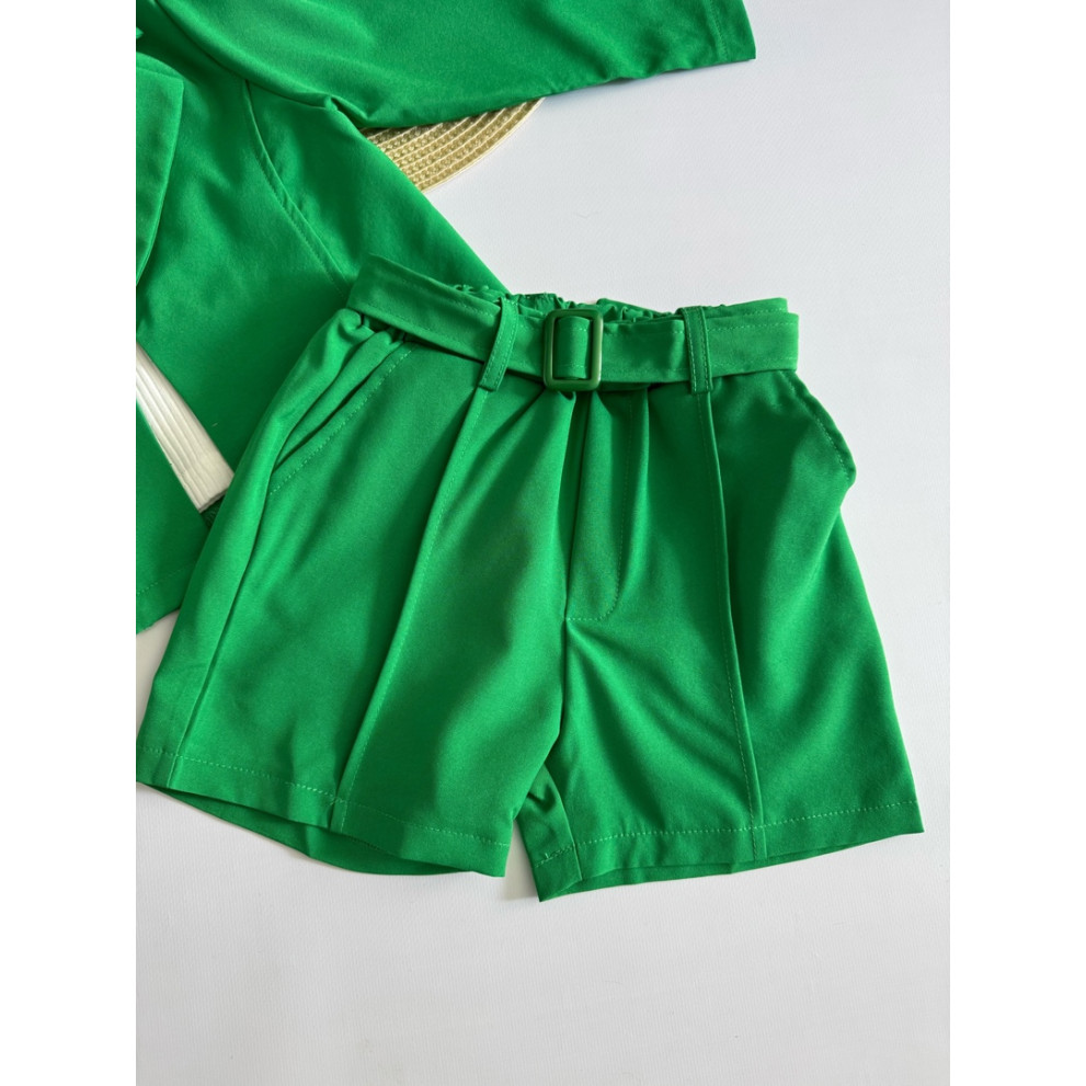 Стильний комплект для дівчинки колір зелений 10829 Стильний комплект для дівчинки колір зелений 10829