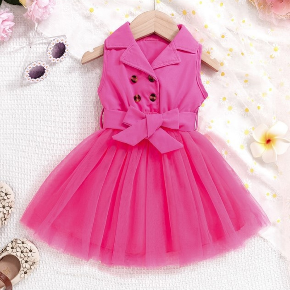 Сукня для дівчинки з фатином колір малиновий 10836