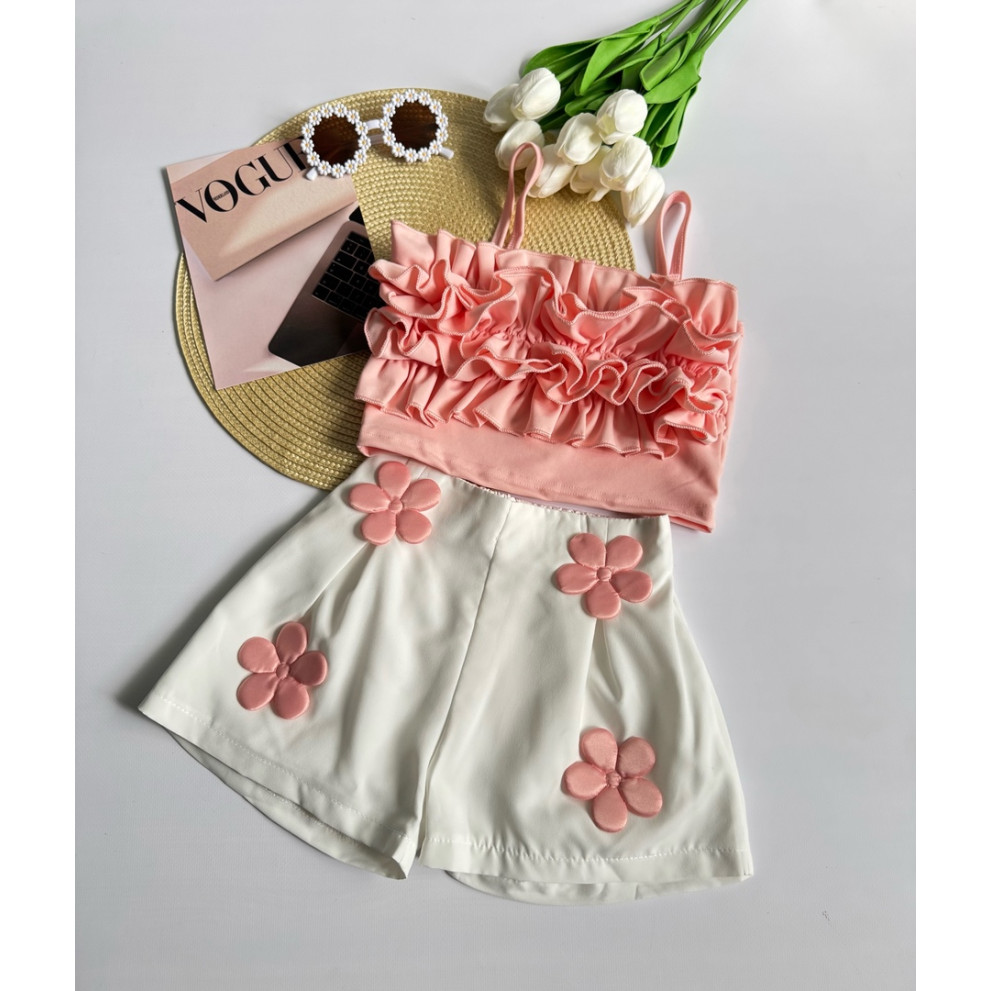 Літній костюм для дівчинки Квіткова мрія 10848