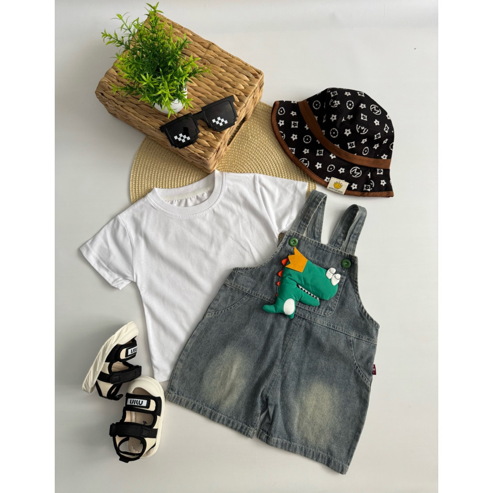 Костюм для хлопчика на літо з динозавриком 10870 Костюм для хлопчика на літо з динозавриком 10870