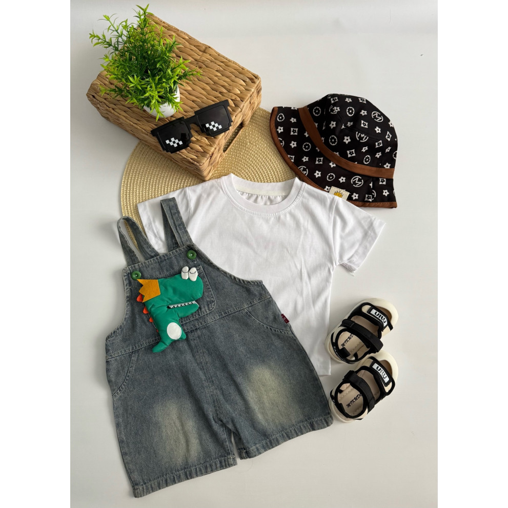 Костюм для хлопчика на літо з динозавриком 10870 Костюм для хлопчика на літо з динозавриком 10870