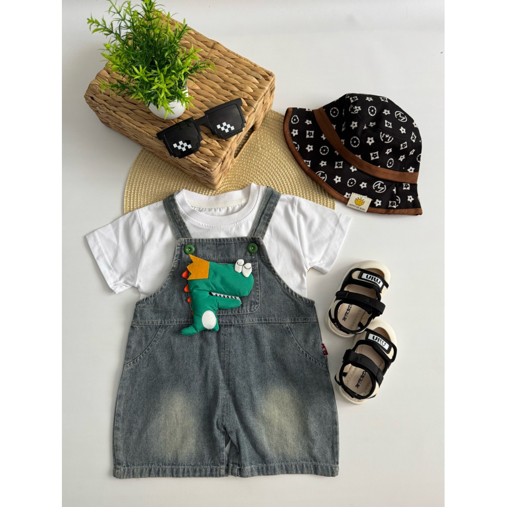 Костюм для хлопчика на літо з динозавриком 10870 Костюм для хлопчика на літо з динозавриком 10870