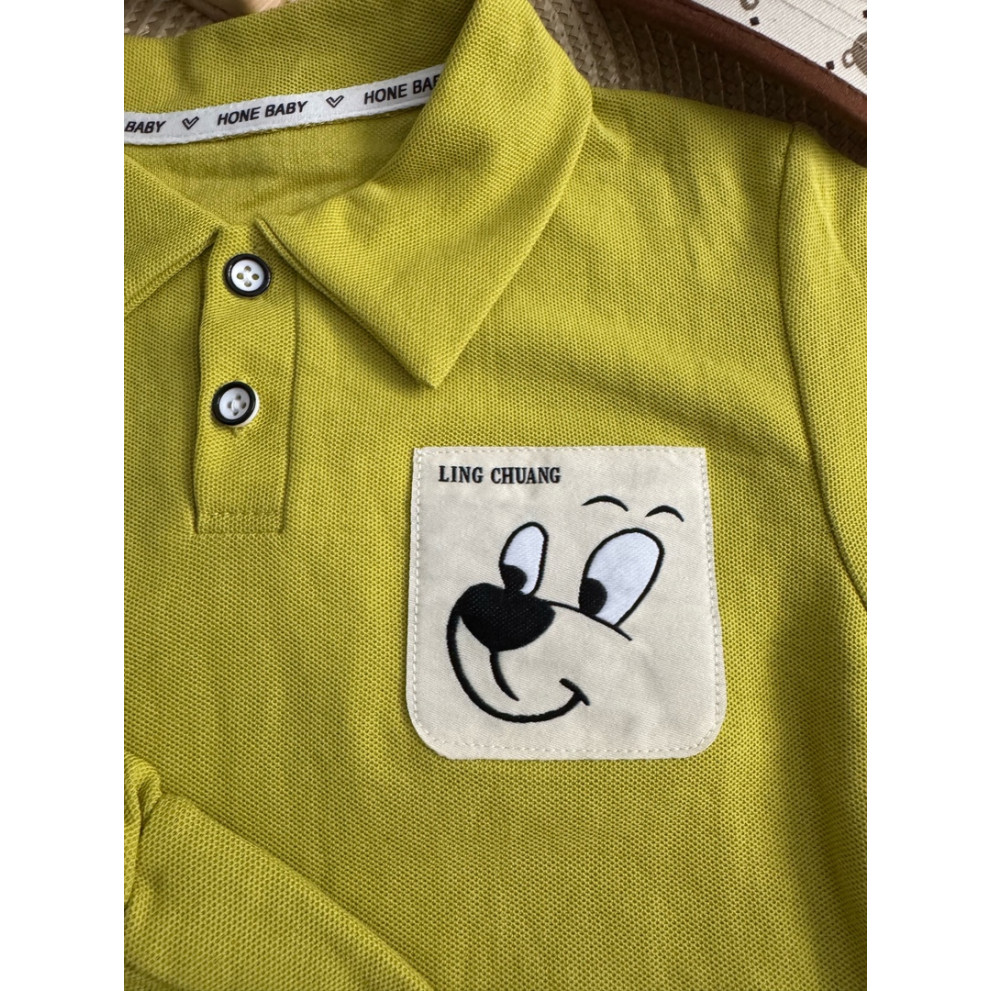 Костюм на літо хлопчику з ведведиком колір салатовий 10872