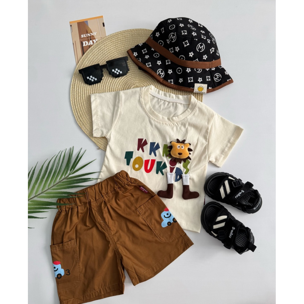 Костюм на літо хлопчику з левенятком 10875 Костюм на літо хлопчику з левенятком 10875