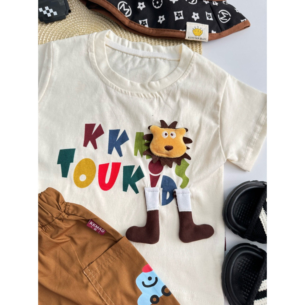 Костюм на літо хлопчику з левенятком 10875 Костюм на літо хлопчику з левенятком 10875