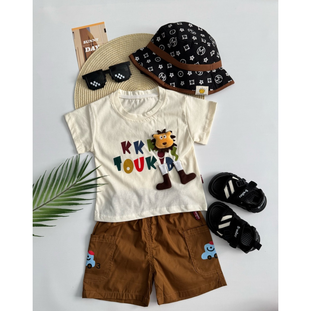 Костюм на літо хлопчику з левенятком 10875 Костюм на літо хлопчику з левенятком 10875