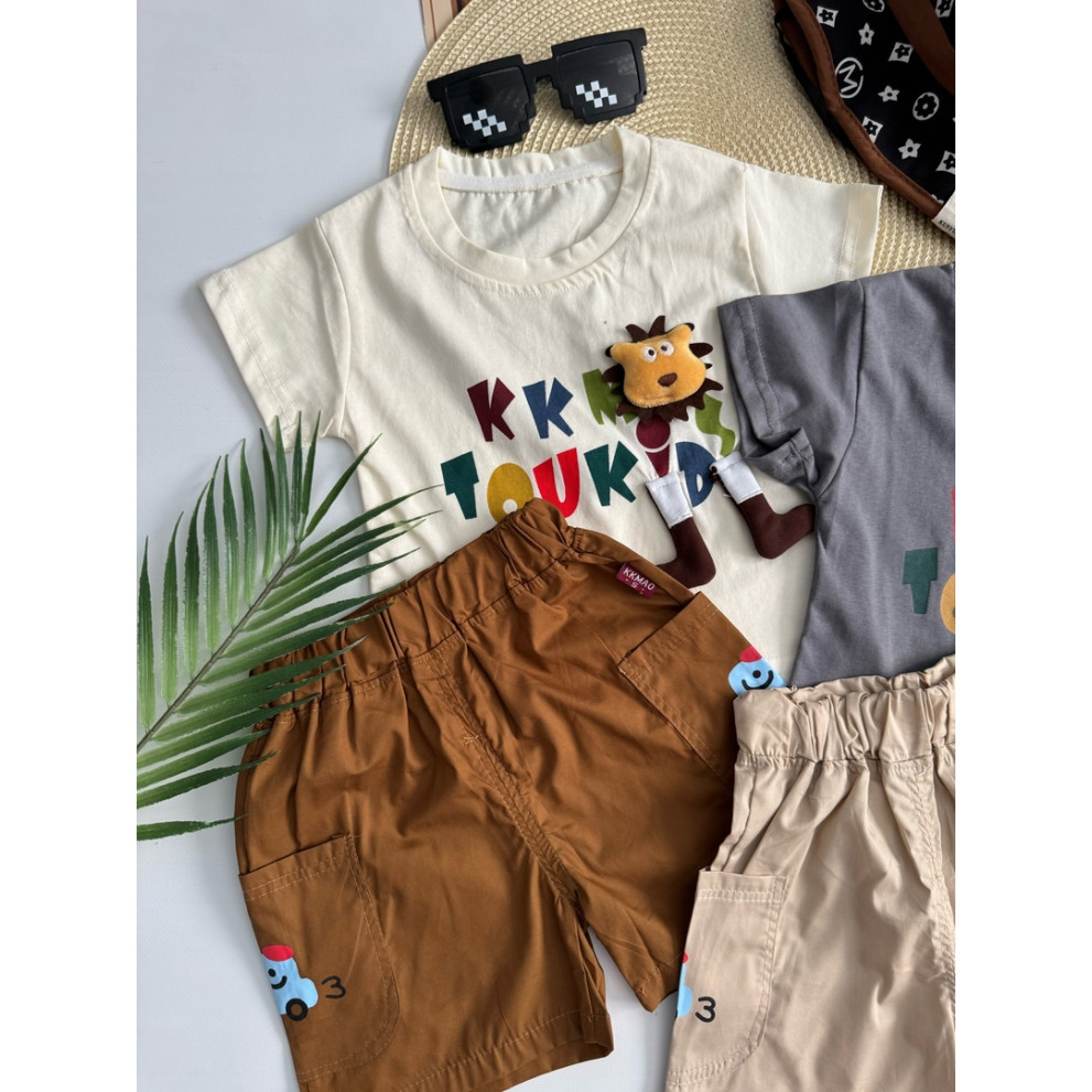 Костюм на літо хлопчику з левенятком 10875 Костюм на літо хлопчику з левенятком 10875