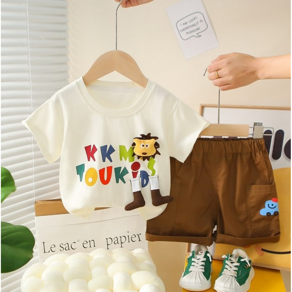 Костюм на літо хлопчику з левенятком 10875