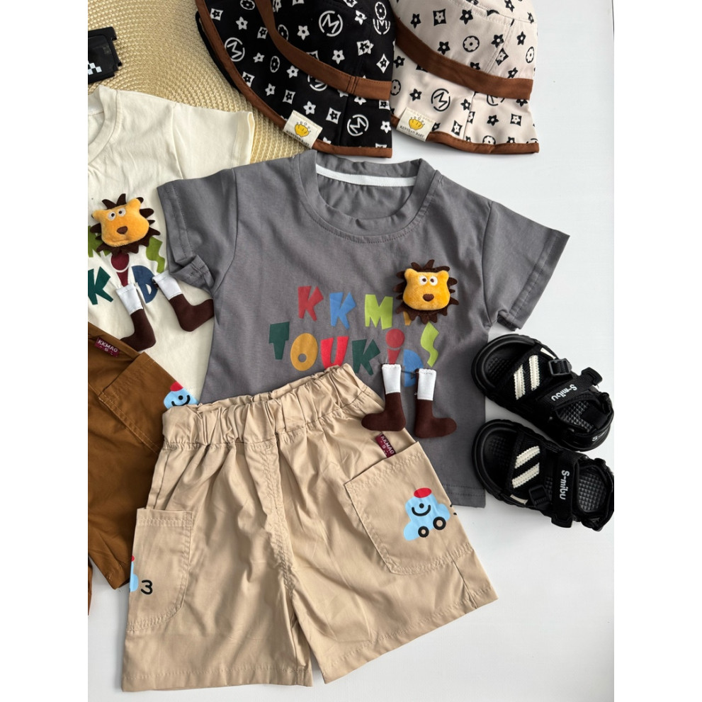 Костюм на літо хлопчику з левенятком 10876 Костюм на літо хлопчику з левенятком 10876