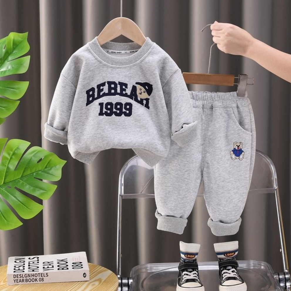 Костюм для мальчика Bebear цвет серый 10890
