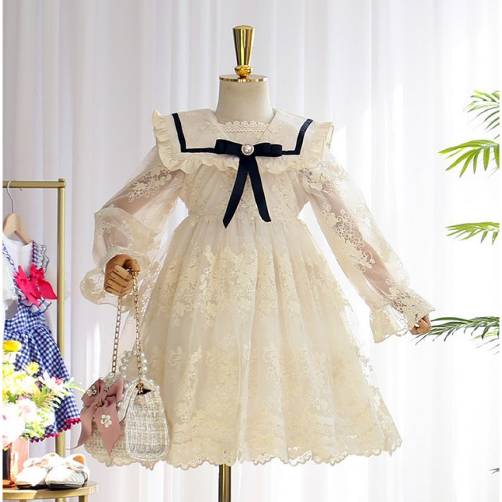 Сукня для дівчинки з гіпюром 10895 Сукня для дівчинки з гіпюром 10895