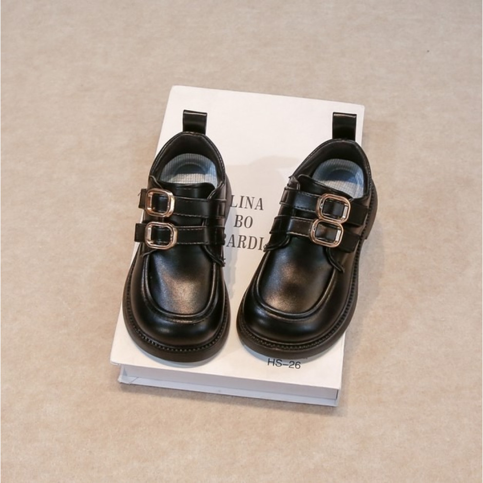 Стильні лофери унісенкс колір чорний 10905