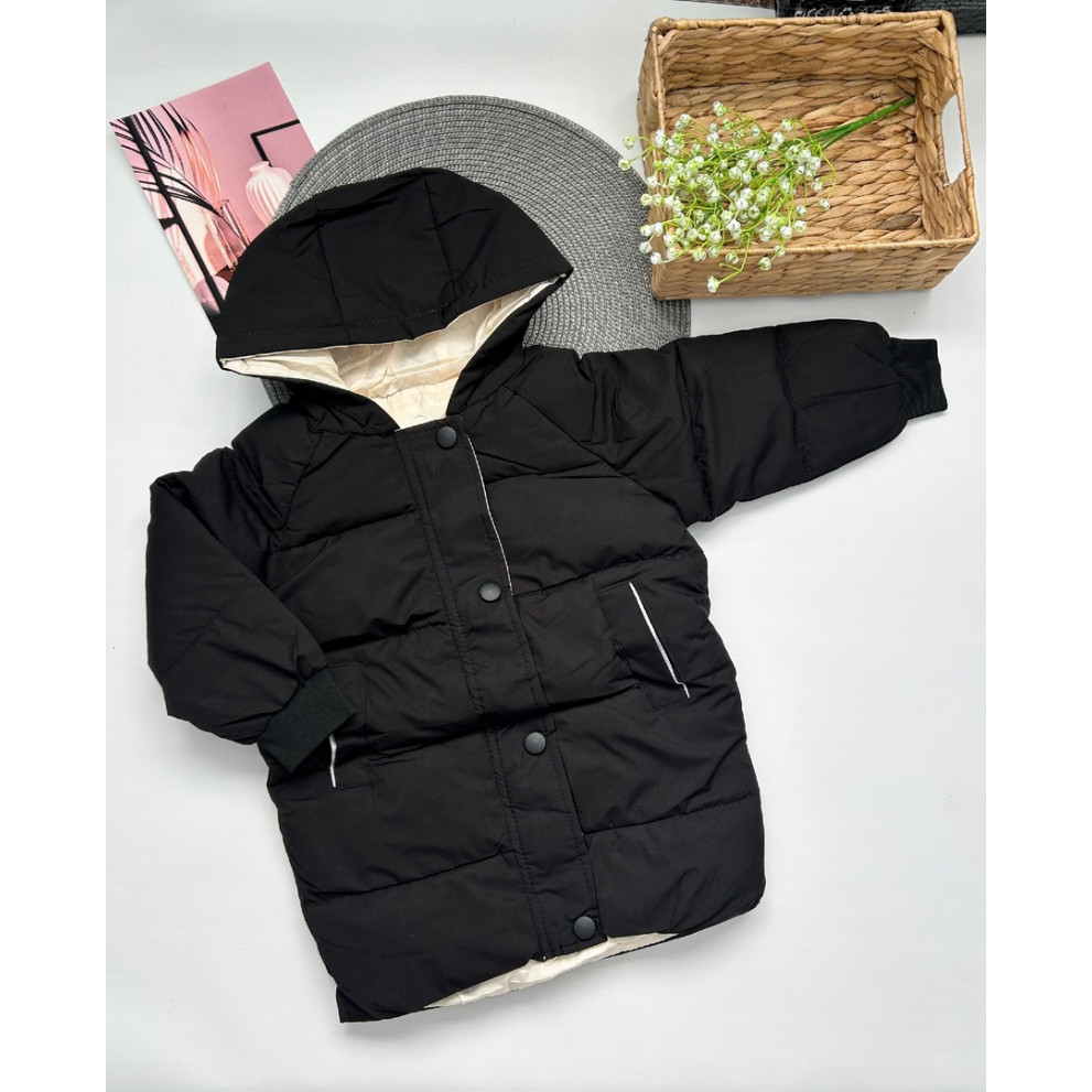 Пальто єврозима чорне 1558