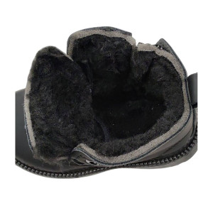 Черевички дитячі з хутром зимові like timberland чорний