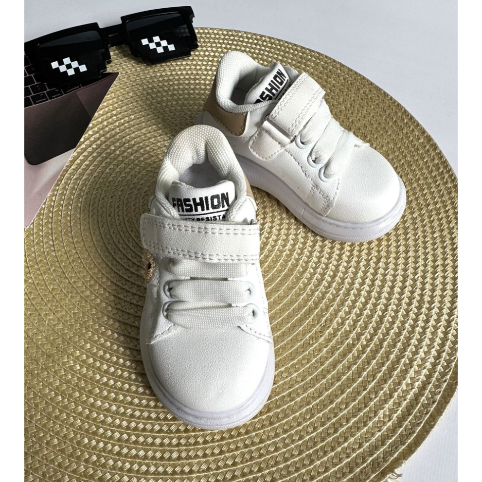 Кросівки дитячі Tedi, бежеві вставки