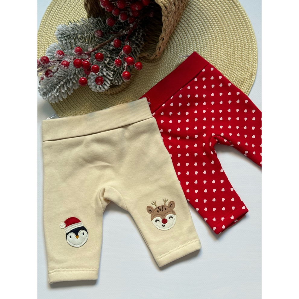 Комплект з 2-х штанців новорічних немовлятку 30209
