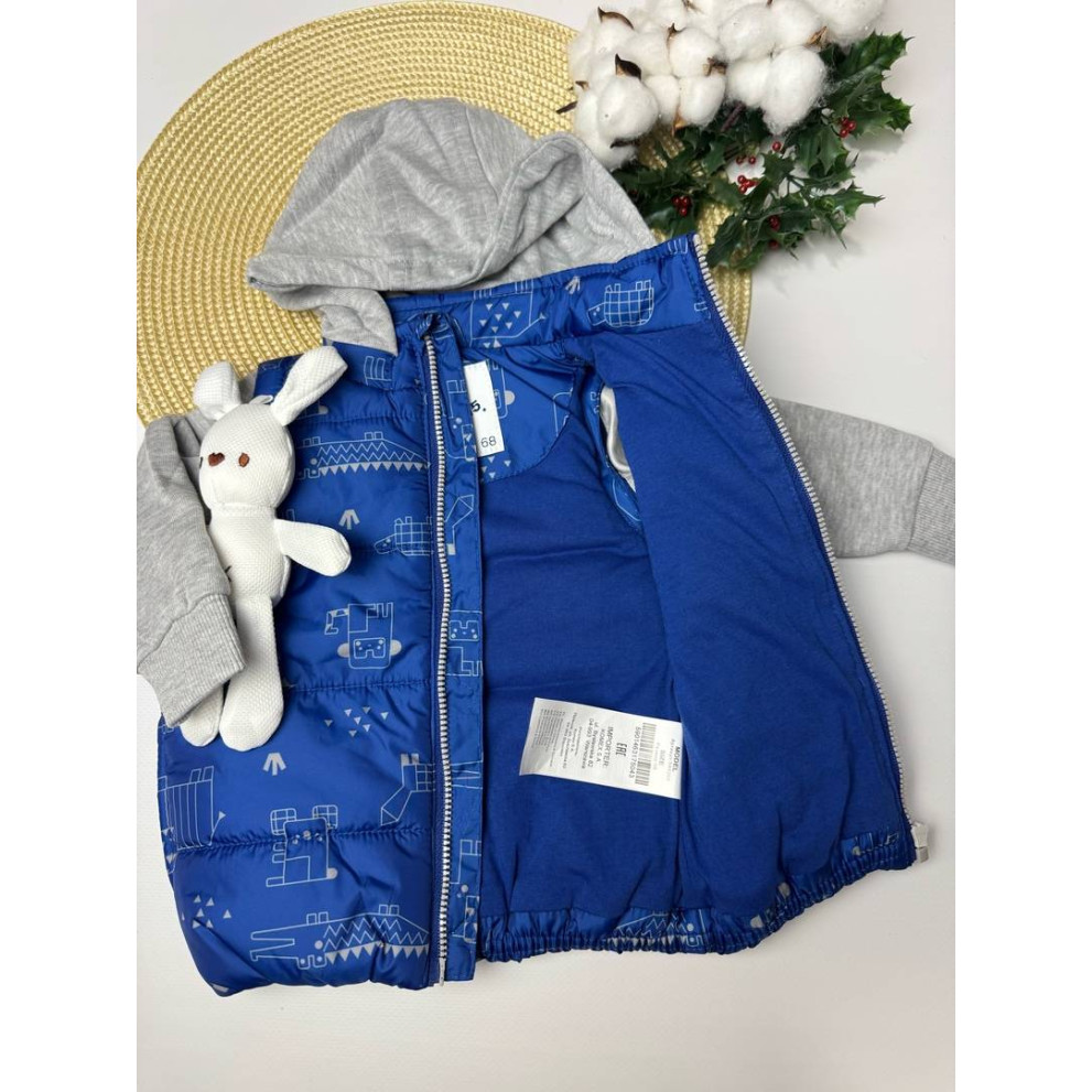 Курточка на весну для хлопчика колір синій 30275 Курточка на весну для хлопчика колір синій 30275