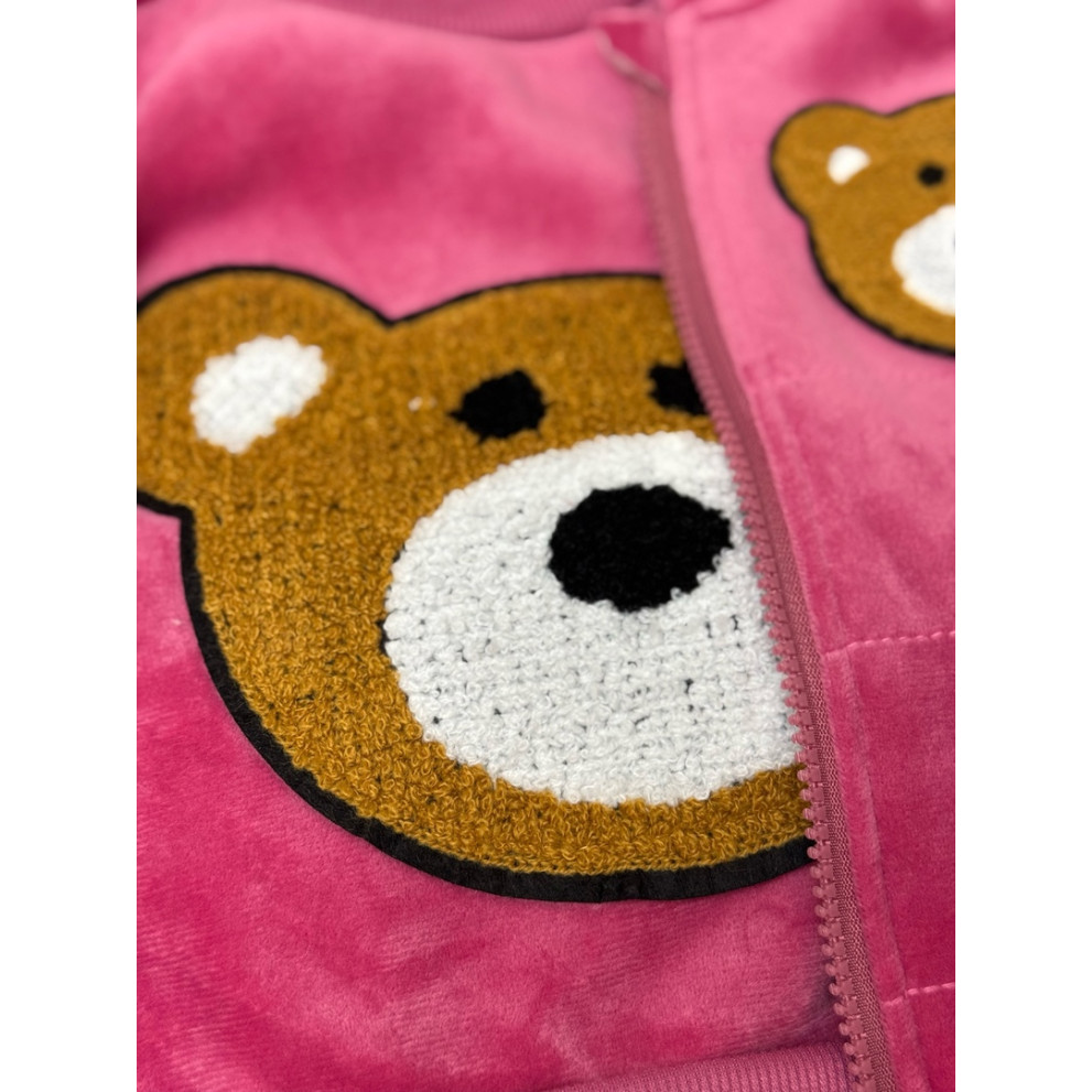 Костюм трійка Ведмедик рожевий 4666