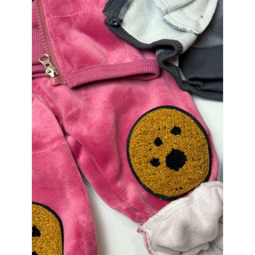 Костюм трійка Ведмедик рожевий 4666