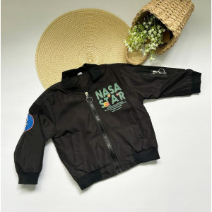 Бомбер хлопчику чорний 10408