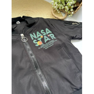 Бомбер хлопчику чорний 10408