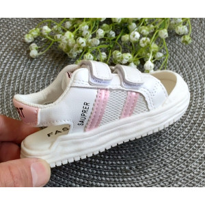 Босоніжки дитячі Debbkid з рожевими вставками