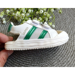 Босоніжки дитячі Debbkid з зеленими вставками