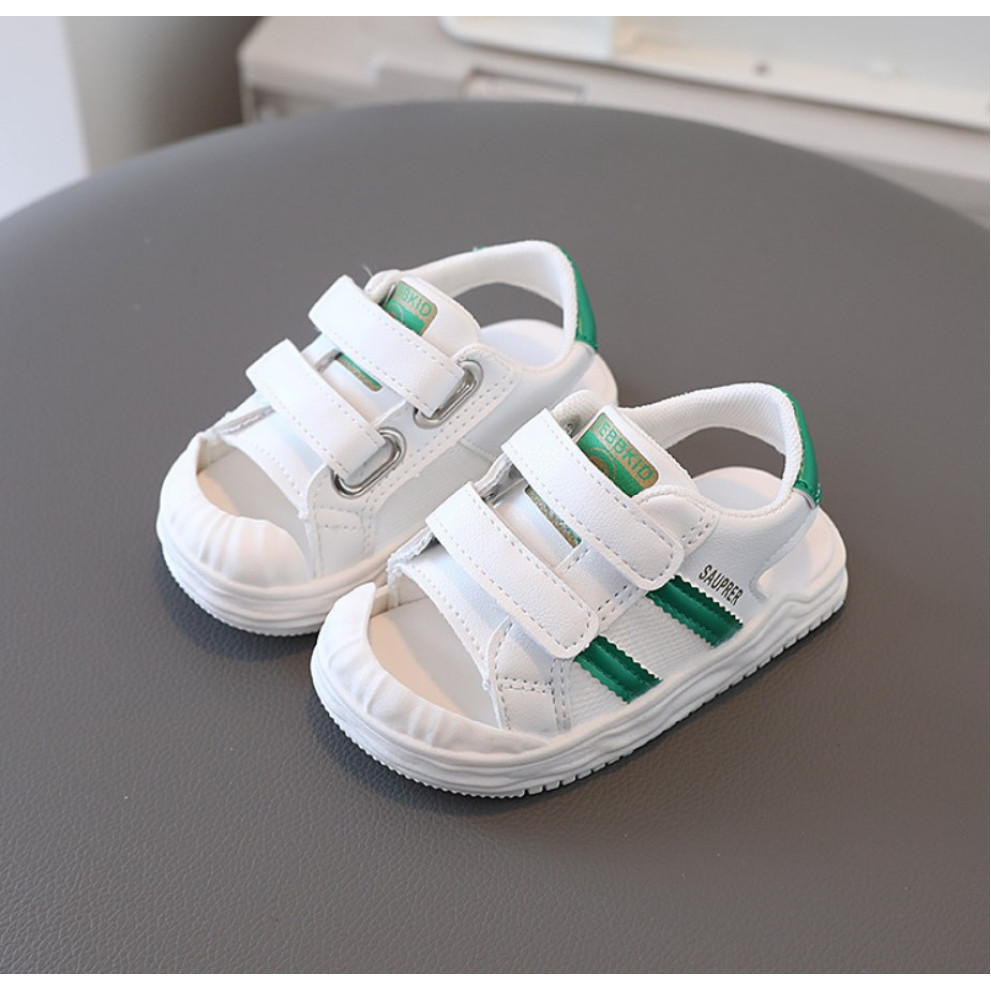 Босоніжки дитячі Debbkid з зеленими вставками